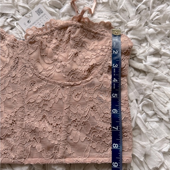NWT Zara Lace Corset Bustier Crop Top - Picture 9 of 11